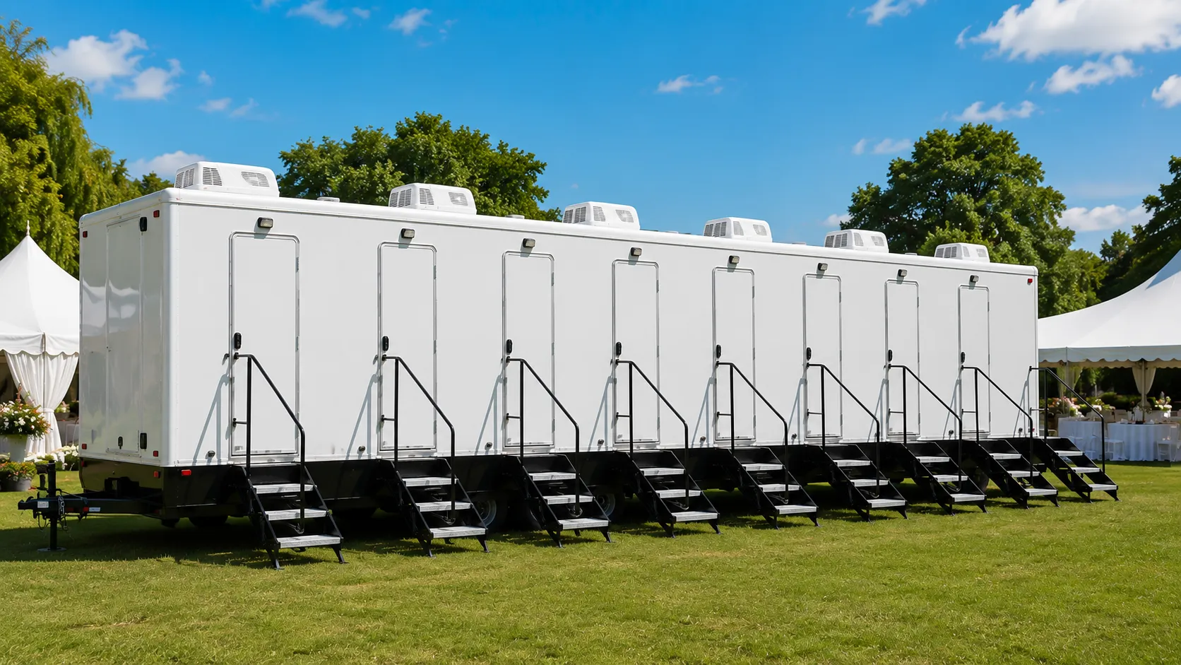 8 Stall Restroom Trailer in Chattanooga, TN